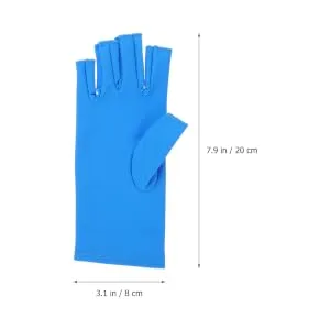 SOESFOUFU 1 Pair Nail Gloves Elastic Spandex Radiation Protection Child 20X8X0.4CM - product information 5