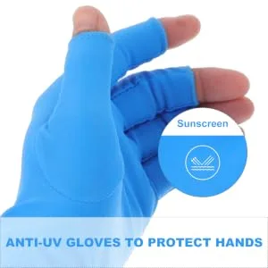 SOESFOUFU 1 Pair Nail Gloves Elastic Spandex Radiation Protection Child 20X8X0.4CM - product information 6