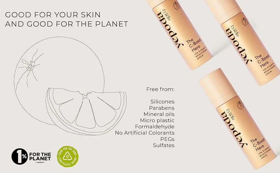 Yepoda - The C-Boost Hero - Powerful 15% Vitamin C serum with other hero ingredients (30 ml) - CBOOST Planet