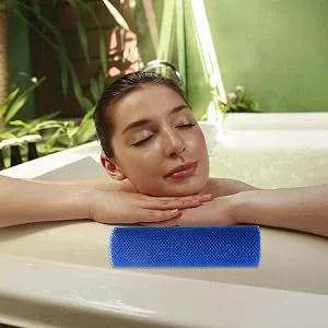 Long Mesh Body Sponge African Mesh Shower Sponge 3 Pieces Bath Sponge Dead Skin Remover for Men Women Blue - Sufficient quantity