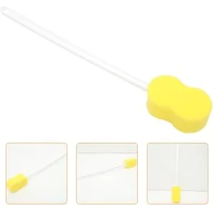 MERRYHAPY Long Handle Bath Sponge Shower Scrubbing Brush Back Cleaning Brush for Shower Body Cleansers Handle Shower Bath Sponge Back Bath Brush Bath Scrubber Bath Sponge with Handle Pp - product information 1