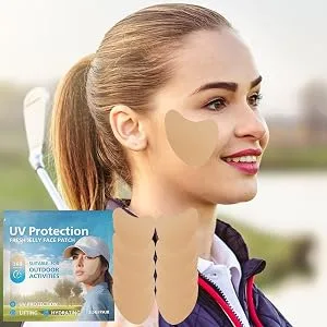 Sun Patch for Face Golf 5pair Facial Sunscreen Patch Clear UV Facial Golf Patches UV Protection Face Outdoor Protection Sun Patch for Sun Protection - Perfect For All