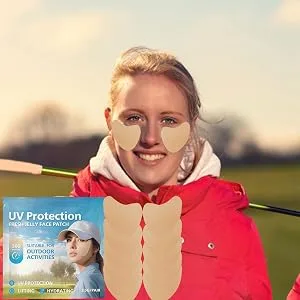 Sun Patch for Face Golf 5pair Facial Sunscreen Patch Clear UV Facial Golf Patches UV Protection Face Outdoor Protection Sun Patch for Sun Protection - Sun Protection
