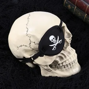 VICASKY 3D Pirate Eye Patch Skull Eye Patch Pirate Accessories Amblyopia Lazy Patch - 3D Pirate Eye Patch Skull Eye Patch Eye Mask Pirate Accessories Eye Patches for Adults - 3D Pirate Eye Patch Skull Eye Patch Eye Mask Pirate Accessories Eye Patches