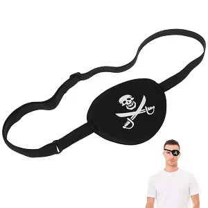 VICASKY 3D Pirate Eye Patch Skull Eye Patch Pirate Accessories Amblyopia Lazy Patch - 3D Pirate Eye Patch Skull Eye Patch Eye Mask Pirate Accessories Eye Patches for Adults - 3D Pirate Eye Patch Skull Eye Patch Eye Mask Pirate Accessories Eye Patches