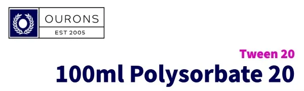 Polysorbate 20 Solubiliser Tween 20 100ml - product information 1