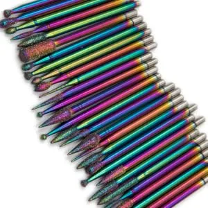 HAPINARY Nail Drill Tools Electric Diamond Electric Filer Grinding Head King Head Manicure Drill Bits - product information 3