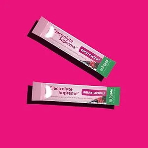 Jigsaw Health Electrolyte Supreme Packets, Berry Licious, 60 Servings Packets Berry 60 Servings (Pack of 1) - Electrolyte Supreme - Berry-Licious