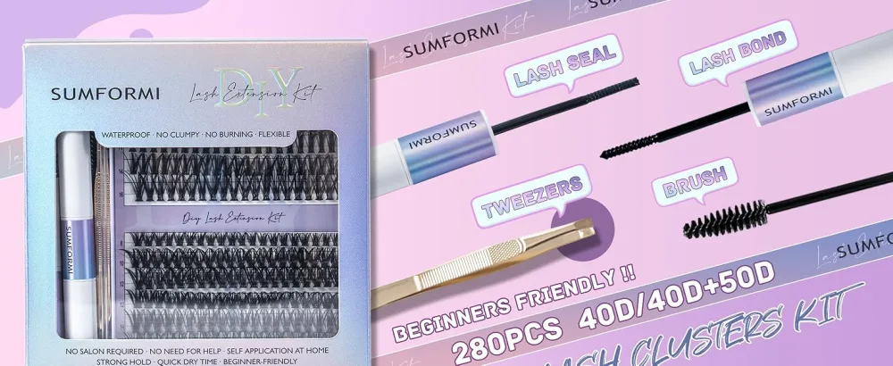 Lash Clusters Kit (40D-0.07D-8-16MM) 40Dkit-0.07D-8-16MM - Eyelash Extension Kit