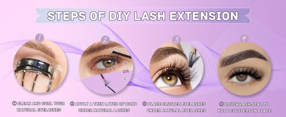 Lash Clusters Kit (40D-0.07D-8-16MM) 40Dkit-0.07D-8-16MM - Eyelash Extension Kit