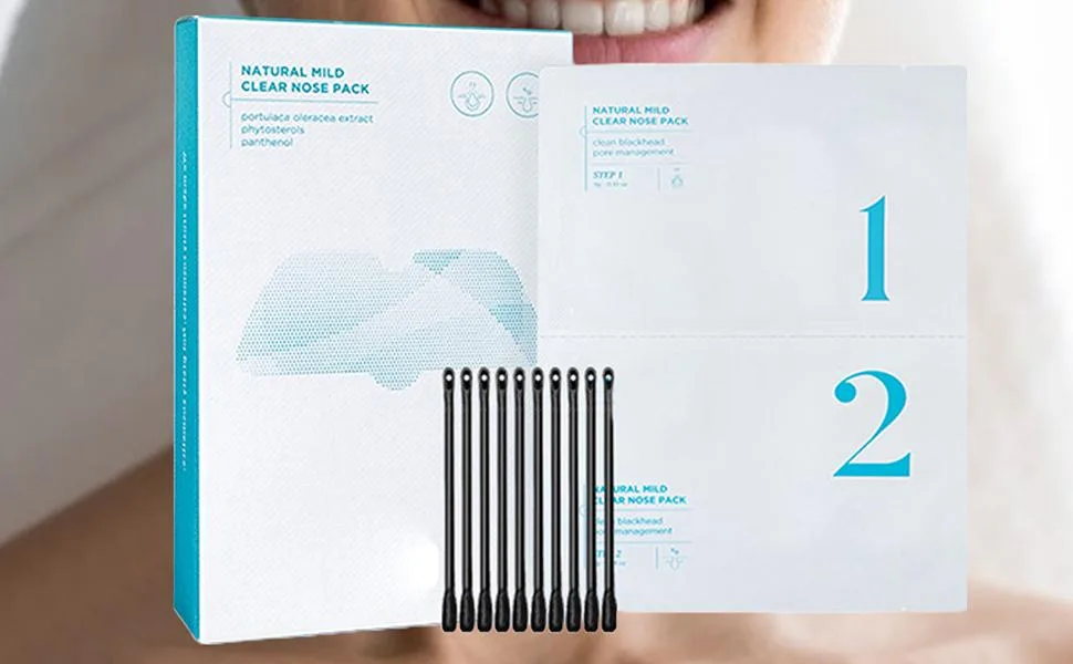 Generisch Natural Gentle Nose Cleanser 5 Sets Per Box Nose Pore Strips Nose Remover for All Skin Types - Blackhead removing strips, pore strips for the nose