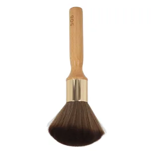 Syrisora Portable Neck Duster Brush with Ergonomic Beech Wood Handle for Barbers - Ideal for Broken Hair Removal - product information 3