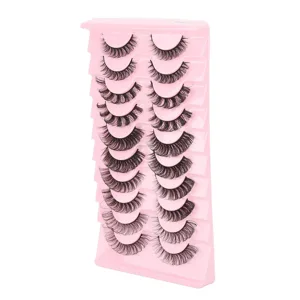 10 Pairs False Eyelashes Set DD Curl False Eyelashes Russian Strip Lashes Thick Multilayer False Eyelashes for Women - product information 6