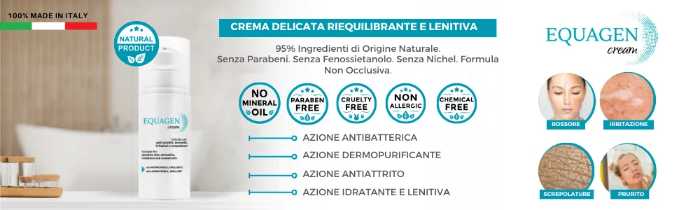 Equagen Gentle Sebum-normalizing Rebalancing Face Cream 99% Ingredients of Natural Origin - product information 1