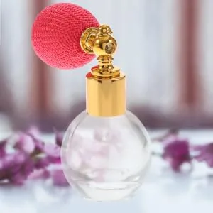 VINTORKY Empty Bottle Retro Bottle Perfume Travel Glass medium Golden - product information 1