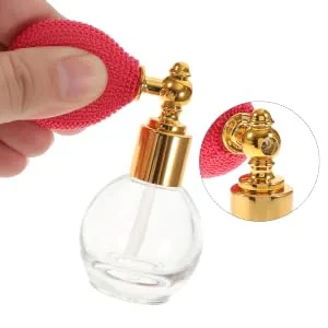 VINTORKY Empty Bottle Retro Bottle Perfume Travel Glass medium Golden - product information 2
