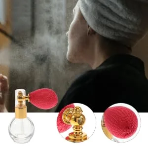 VINTORKY Empty Bottle Retro Bottle Perfume Travel Glass medium Golden - product information 6