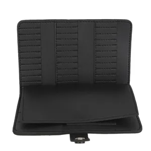 Nail Drill Bits Organizer Bag Storage 37 Slots Portable Efficient Manicure Bits Wallet Bag for Nail Art Enthusiasts (-1414240001812) Black - 1414240001812-2