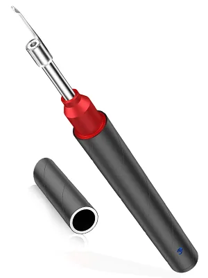 Earwax Remover Tool MYPIN 1080P HD Wireless Otoscope Ear Cleaner Kit Ear Wax Removal Kit Camera Ear Drops for Wax Ear Camera for iPhone/iPad/Android Red - Ear Endoscope