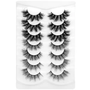 HAPINARY 7 Pairs Eyelashes Fake Lashes Natural False Lashes Women Makeup Tools Fake Lashes Full Makeup Accessories - product information 1
