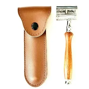 Stainless steel Manual Eco Friendly Double Edge Safety Razor for Men and Women Reuse-able Classic Safety Razor (Black) - Shaving Razor