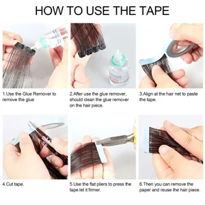 Lace Front Support Tape Double-sided Hair Extension Tape for Wigs and Toupees - product information 6