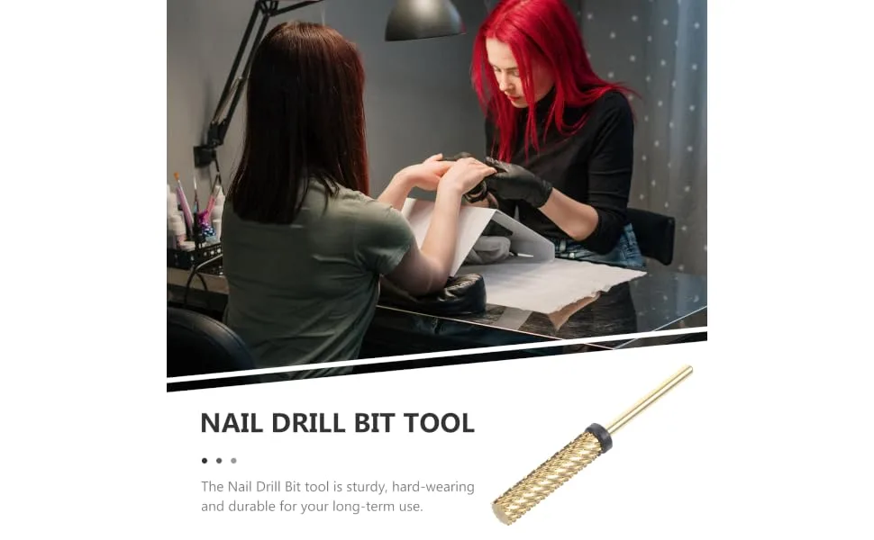 Gogogmee Drill Bits for Nails Acrylic Nail Drill Bits Nails Drill Bits Nail Drill Bits for Acrylic Nails Cuticle Drill Bits Manicure Supplies Acrylic Drill Bits Nail Bit 0.56x0.56x5.05cm As Shown2 - product information 1