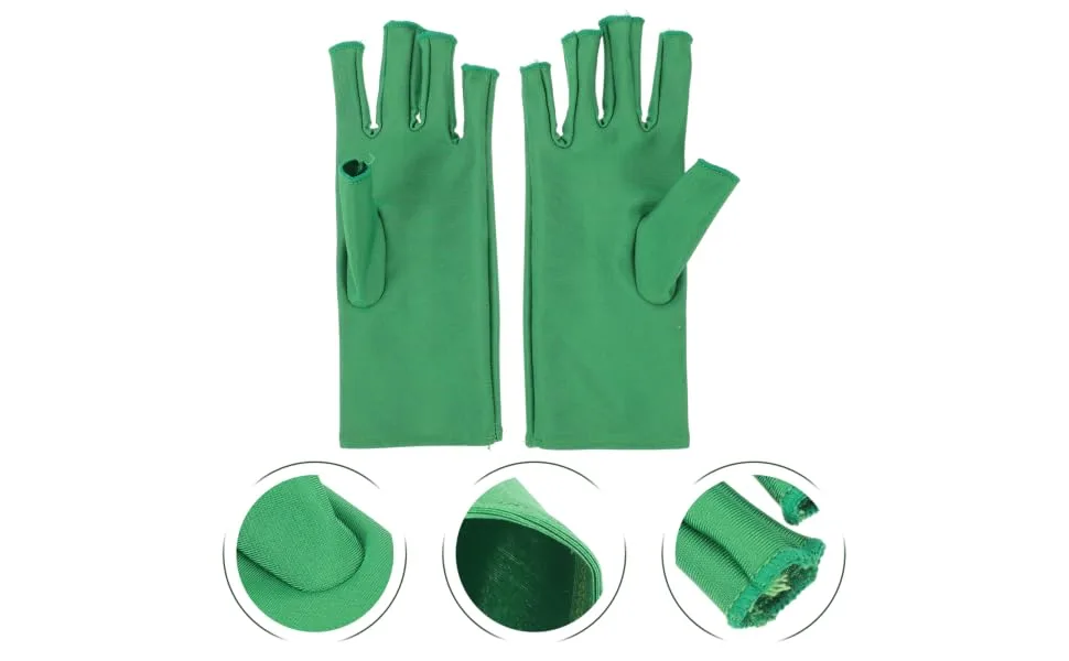 SOESFOUFU 1 Pair Nail Gloves Nail Polish Elastic Spandex Care - product information 2
