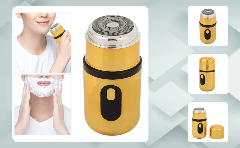 Electric Beard Trimmer Type C Wet Dry Use Low Noise Compact and Portable Beard Clipper for Men - 2718230239711-1