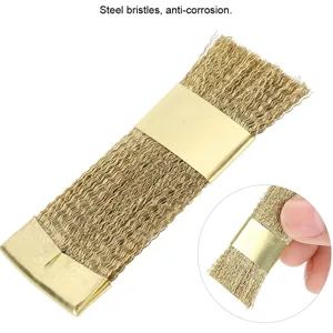 Drill Bits Cleaning Brush Nail Art Wire Nail Art Bits Cleaning Brush Golden Color Copper Wire Drill Cleaner Brush Manicure Accessories - JM17332-3