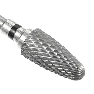 VOCOSTE Nail Drill Bits Set for Acrylic Nails 0.5 Inch Professional Tungsten Nail File Bits Nail Art Tools Manicure Pedicure Shapen Remove Tools Black - Nail Drill Bits Set for Acrylic Nails