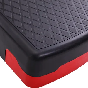 JAXPETY 27'' Fitness Aerobic Step Adjust 4" - 6" Exercise Stepper with Risers Home Gym Black + Red - product information 4