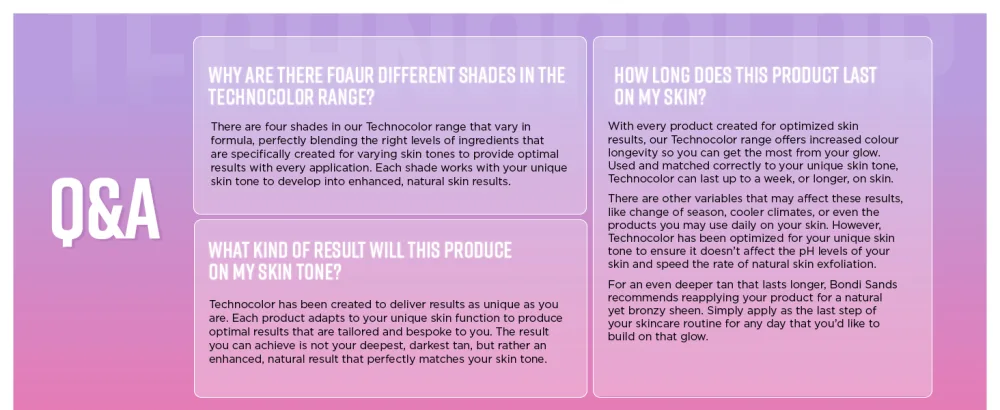 Bondi Sands Technocolor Magenta Self-Tanning Face Serum Easy Application Streak Free Fake Tan Enriched with Vitamin C & Chamomile 50ml/1.69 Fl Oz - B0D13DK9XV
