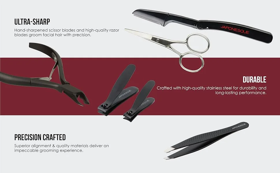 JAPONESQUE Men's Ultimate Clipping Set - ultra sharp durable precision crafted
