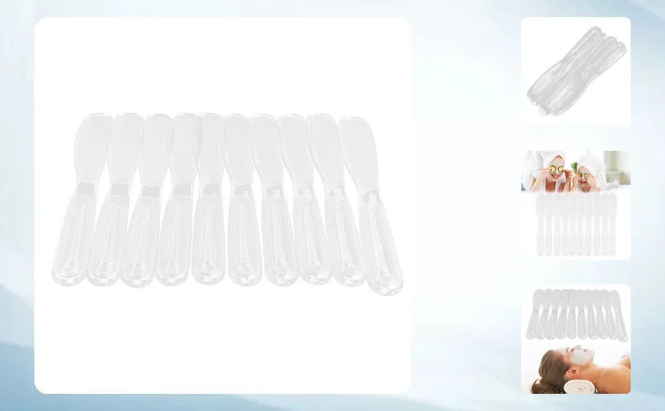 Face Mask Spatula Cosmetic Face Mask Mixing Spoon Spatula DIY Plastic Makeup Face Mask Spatula - 1412200126311-1