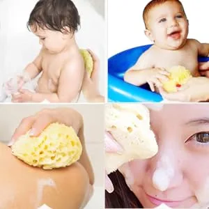 Beatifufu Shower Sponge Bath Sponge Seaweed Sponge Honeycomb Algae Sponge - product information 5