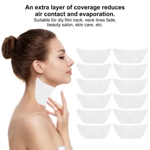 Neck Mask Sheets 100 Sheets Disposable Neck Mask Paper Ultra Thin Silk Neck Pads for DIY Skin Care Moisturizing Firming - 1412220067811-3