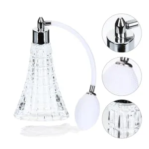 Gogogmee Perfume Bottle Empty Perfume Refillable Perfume Spray Bottle Atomizers for Essential Oils Essential Oil Spray Bottle Portable Scent Pump Bottle Travel Perfume Glass White - product information 3