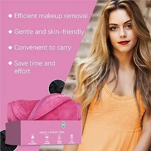 Goowafur Makeup Cleanser Towel - Comfortable Soft Makeup Removal Towel | Portable Makeup Remover Tool Face Wash Cloth for Efficient Cleansing - Effortlessly Cleanses