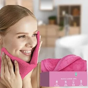 Goowafur Makeup Cleanser Towel - Comfortable Soft Makeup Removal Towel | Portable Makeup Remover Tool Face Wash Cloth for Efficient Cleansing - Glow-Boosting Formula