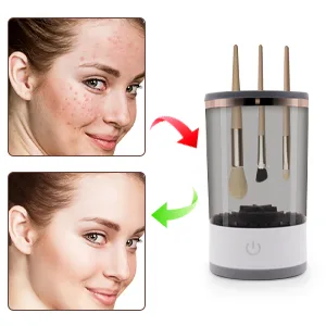 Make Up Brush Cleaner OBDKCAN Make Up Brush Cleaner Cosmetic Brush Cleaner Make Up Brush Cleaning Tool USB Automatic Deep Cosmetic Cleaner Make Up Brush Sponge Cleaner - product information 2