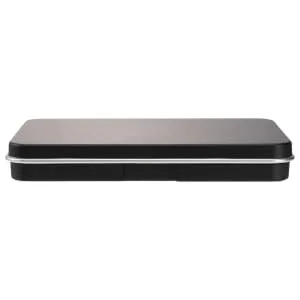 FOYTOKI 1pc Eye Shadow Box Refillable Lipstick Container Fillable Eyeshadow Container Refillable Blusher Container Travel Makeup Plate Travel Eyeshadow Container Makeup Supplies 11x7.4cm Black - product information 3