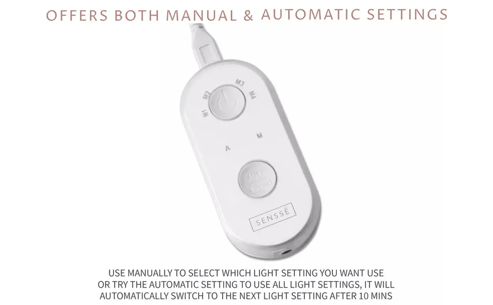 SENSSE Professional LED Mask | Soft & Flexible High Grade Silicon For Safe and Comfortable Use For Any Face Shape LED Face Mask - automatic manual settings