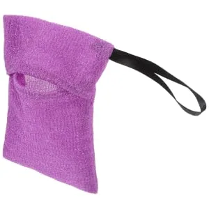 HONMEET Bath Bag Soap Shampoo Bar Pouch Shampoo Bar Bag Purple Nylon - product information 4