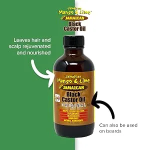 Jamaican Mango & Lime Black Castor Oil 4 oz Original - castor oil