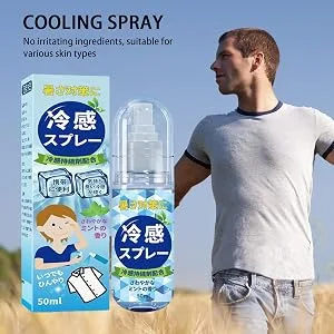 Cooling Face and Body Mist 50ml - Does Not Cause Dryness or Irritation
