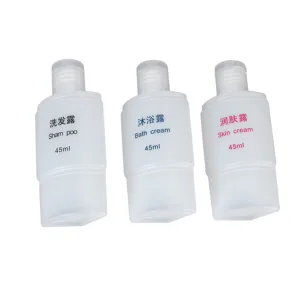 HELEVIA 3 in 1 Travel Bottle Leakage Proof Refillable Portable Travel Container for Conditioner Shampoo Lotion 45ml Pink - 1410230070011-2