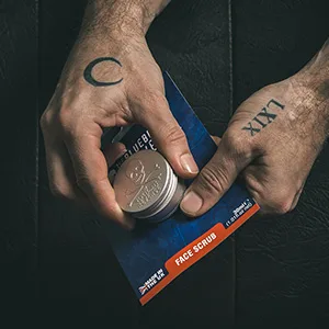 The Bluebeards Revenge Face Scrub For Men Deep Exfoliating Daily Face Wash with Natural Olive Stones and Ginger 30ml - BBR Face Scrub 2