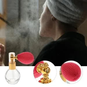 Beatifufu Empty Bottle Travel Dusting Portable Glass - product information 4