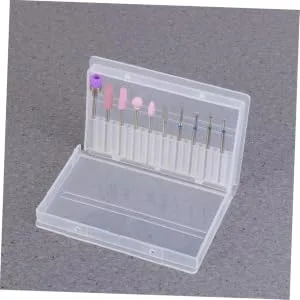 VINTORKY professional nail drill bits for acrylic nails acrylic nail drill bits nail file drill bits manicure ectric nail buffer bits file bits under nail cleaner tool dedicated gel Size 1 As Shown - product information 1